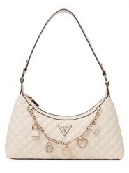 GUESS Torebka damska - Everlee Kobiety Sztuczna skóra biały jednolity, ONE SIZE. Białe torby na ramię Guess, z aplikacjami, ze skóry, glamour, na ramię, pikowane, bez dodatków. Za 749.95 zł.