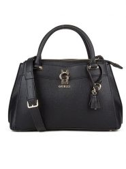 Guess Torebka w kolorze czarnym - 30 x 40 x 15 cm rozmiar: onesize. Czarne torby na ramię Guess, z aplikacjami, z materiału, przez ramię, bez dodatków. Za 461.21 zł.