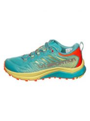 LA SPORTIVA Buty "Jackal II" w kolorze turkusowo-żółtym do biegania rozmiar: 38,5. Żółte obuwie sportowe La Sportiva, z materiału, bez zapięcia, do biegania. Za 364.56 zł.