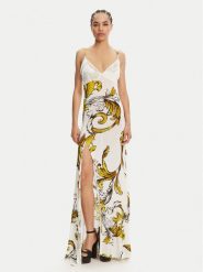 Versace Jeans Couture Sukienka letnia 78HAO900 Biały Regular Fit. Białe sukienki Versace Jeans Couture, na lato, bez wzorów, z jeansu, bez kołnierzyka, bez ramiączek. Za 1,789.00 zł.