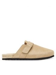 Manebi Espadryle K 1.1 B0 Beżowy. Brązowe espadryle Manebi, bez wzorów, ze skóry, bez obcasa, bez zapięcia. Za 499.99 zł.