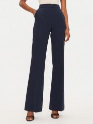 Maryley Spodnie materiałowe 24IB587/43BL Granatowy Regular Fit. Niebieskie spodnie materiałowe Maryley, m, bez wzorów, z materiału. Za 299.99 zł.