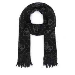 Szalik Guess. Czarne szaliki Guess, z aplikacjami. Za 234.99 zł.