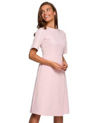 Stylove Sukienka w kolorze jasnoróżowym rozmiar: S. Różowe sukienki Stylove, s, bez wzorów, bez kołnierzyka, bez ramiączek, midi. Za 180.06 zł.