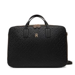 Torba na laptopa Tommy Hilfiger. Czarne torby na laptopa TOMMY HILFIGER, bez wzorów. Za 799.99 zł.