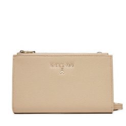 Torebka Patrizia Pepe. Brązowe listonoszki Patrizia Pepe, bez wzorów, bez dodatków. Za 349.99 zł.