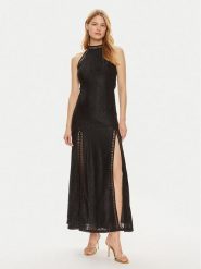 Guess Sukienka wieczorowa W2YK96 K3I20 Czarny Regular Fit. Czarne sukienki Guess, xl, z aplikacjami, z syntetyku, wizytowe, bez kołnierzyka, bez ramiączek. Za 419.99 zł.