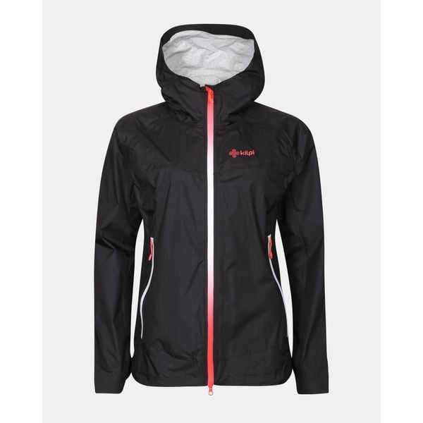 Damska kurtka typu hardshell Kilpi HURRICANE-W. Czarne kurtki sportowe Kilpi, bez wzorów, z hardshellu, bez kaptura, do biegania. Za 576.97 zł.