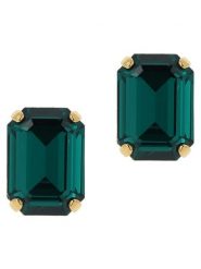 Otazu Pozłacane kolczyki-wkrętki z kryształami Swarovski rozmiar: onesize. Zielone kolczyki Otazu, z kryształem, pozłacane. Za 165.99 zł.