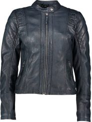 7eleven Skórzana kurtka "Elly" w kolorze granatowym rozmiar: 36. Niebieskie kurtki 7eleven, bez wzorów, z materiału, bez kaptura. Za 391.99 zł.