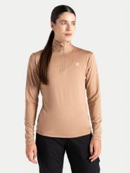 Dare2B Bluza techniczna Lowline II DWL452 Beżowy Slim Fit. Brązowe bluzy DARE2B, bez wzorów, z syntetyku, bez kaptura. Za 39.99 zł.