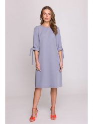 Stylove Sukienka w kolorze szarym rozmiar: XL. Szare sukienki Stylove, na co dzień, xl, bez wzorów, bez kołnierzyka, bez ramiączek, midi, proste. Za 233.87 zł.