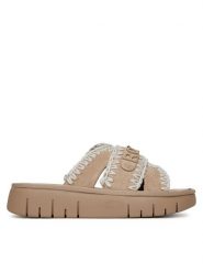 Roxy Klapki HY62277-5 Beżowy. Brązowe klapki Roxy, bez wzorów, z materiału, bez obcasa. Za 179.99 zł.