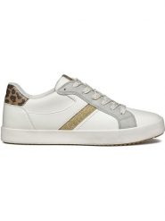 Geox Sneakersy "Blomiee" w kolorze złoto-srebrno-białym rozmiar: 39. Białe trampki Geox, bez wzorów, bez zapięcia. Za 272.31 zł.