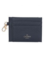 Charm Portfel "Birmingham" w kolorze granatowym - 11,5 x 8,5 x 0,5 cm rozmiar: onesize. Niebieskie portfele Charm, bez wzorów, z materiału. Za 39.99 zł.