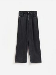 Jeansy straight - szary. Szare jeansy Reserved, bez wzorów. Za 139.99 zł.