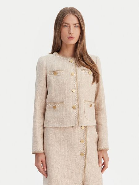Luisa Spagnoli Marynarka Vasari 542790 Beżowy Regular Fit. Brązowe marynarki i żakiety LUISA SPAGNOLI, bez wzorów, z bawełny. Za 2,169.00 zł.