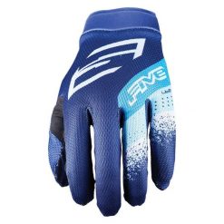 Rękawiczki XR-LITE - PASKI NIEBIESKIE (niebieskie) - XXL/12. Niebieskie rękawiczki FIVE GLOVES, bez wzorów, sportowe. Za 117.00 zł.