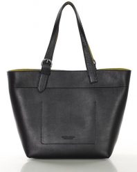 Torebka luksusowa shopperka na ramię skóra premium MARCO MAZZINI czarna. Czarne shopper bez wzorów, ze skóry, na ramię, bez dodatków. Za 1,150.99 zł.