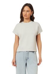 Scotch & Soda Koszulka w kolorze kremowym rozmiar: L. Brązowe bluzki Scotch & Soda, l, bez wzorów, bez kołnierzyka, bez ramiączek. Za 149.66 zł.