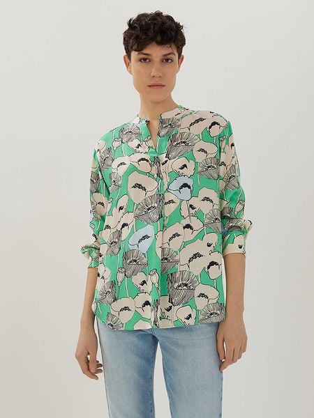 Someday Bluzka w kolorze turkusowo-beżowym rozmiar: 36. Brązowe bluzki someday., bez wzorów, z wiskozy, bez kołnierzyka, bez ramiączek. Za 113.63 zł.