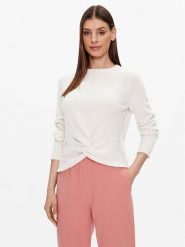 Mustang Sweter Carla 1013602 Écru Regular Fit. Swetry Mustang, xl, bez wzorów, z bawełny, bez ramiączek. Za 129.99 zł.