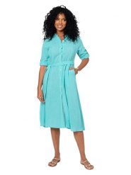 Aller Simplement Sukienka w kolorze turkusowym rozmiar: 38/40. Niebieskie sukienki Aller Simplement, na co dzień, bez wzorów, z bawełny, bez kołnierzyka, bez ramiączek, midi, proste. Za 100.99 zł.