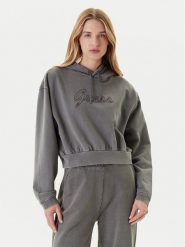 Guess Bluza V5RQ16 KCOS1 Szary Relaxed Fit. Szare bluzy Guess, xxs, z aplikacjami, z bawełny, bez kaptura. Za 349.99 zł.