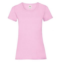 Koszulka Damska Valueweight. Czerwone bluzki FRUIT OF THE LOOM, s, bez wzorów, sportowe, bez kołnierzyka, bez ramiączek. Za 35.99 zł.