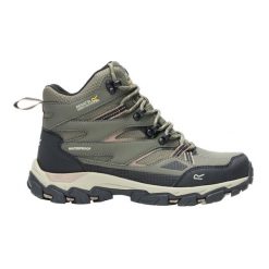 Damskie buty trekkingowe Holcombe III. Zielone trekkingi Regatta, z materiału, trekkingowe. Za 422.00 zł.