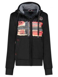 Geographical Norway Bluza "Farlotte" w kolorze czarnym rozmiar: XXL. Czarne bluzy Geographical Norway, xxl, z aplikacjami, bez kaptura. Za 92.42 zł.
