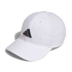Damska czapka z daszkiem adidas Tour Badge. Białe czapki Adidas, bez wzorów, z poliesteru. Za 146.50 zł.