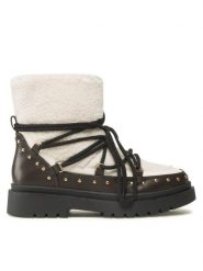 DeeZee Śniegowce WS5592-21 Beżowy. Brązowe botki DeeZee, bez wzorów, ze skóry, bez obcasa, na płaskiej podeszwie, bez zapięcia. Za 199.99 zł.