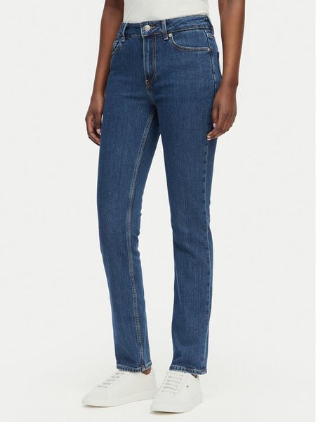 Tommy Hilfiger Jeansy WW0WW49957 Niebieski Slim Fit. Niebieskie jeansy TOMMY HILFIGER, bez wzorów. Za 299.99 zł.
