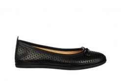 Baleriny Bayla-161 158 709 Black 161713, Czarny, Skóra naturalna - 39. Czarne baleriny Bayla, bez wzorów, z materiału, bez obcasa, na płaskiej podeszwie. W wyprzedaży za 179.10 zł.