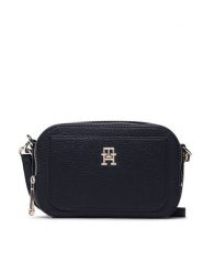 Tommy Hilfiger Torebka Th Emblem Camera AW0AW14501 Granatowy. Niebieskie listonoszki TOMMY HILFIGER, bez wzorów, ze skóry, bez dodatków. Za 549.99 zł.