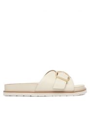 Gant Klapki 32501254 Biały. Białe klapki GANT, bez wzorów, ze skóry, bez obcasa. Za 459.99 zł.