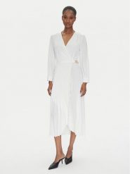 TWINSET Sukienka koktajlowa 251TP2420 Écru Loose Fit. Sukienki Twinset, bez wzorów, z syntetyku, wizytowe, bez kołnierzyka, bez ramiączek. Za 969.99 zł.