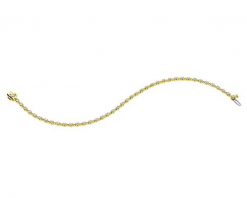 Bransoletka z żółtego złota z brylantami - 18 cm - 1,00 ct - próba 585. Żółte bransoletki Apart, z brylantem, złote. Za 13,590.00 zł.