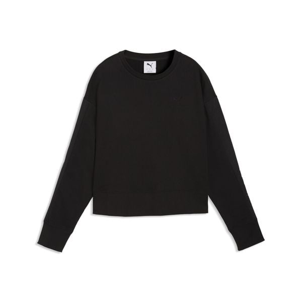 Damska luźna bluza z okrągłym dekoltem HER PUMA. Czarne bluzy Puma, bez wzorów, bez kaptura. Za 229.00 zł.