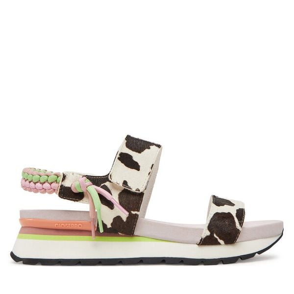 Sandały Gioseppo. Białe sandały Gioseppo, bez wzorów, bez obcasa, na płaskiej podeszwie, bez zapięcia. Za 469.99 zł.