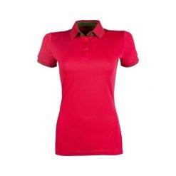 Damskie jeździeckie polo HKM Classico. Czerwone koszulki polo HKM, m, bez wzorów, z materiału, bez kołnierzyka, bez ramiączek. Za 168.00 zł.