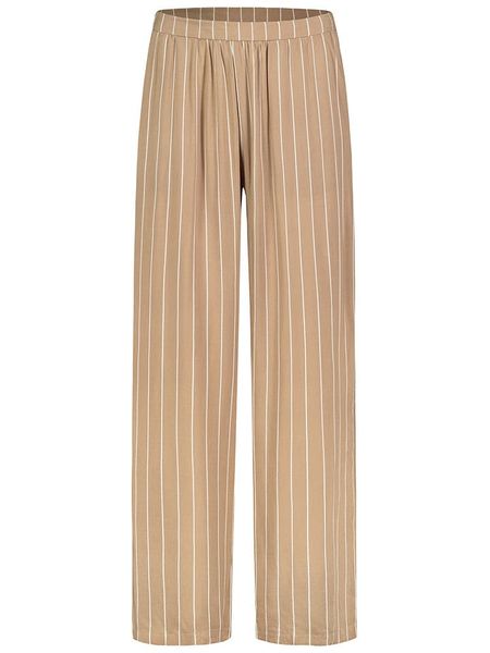 Sublevel Spodnie w kolorze jasnobrązowo-białym rozmiar: XS. Brązowe spodnie materiałowe Sublevel, na co dzień, s, bez wzorów, z materiału, z podwyższonym stanem. Za 48.16 zł.