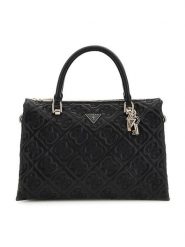 Guess Torebka w kolorze czarnym - 30 x 22 x 11 cm rozmiar: onesize. Czarne torby na ramię Guess, z aplikacjami, z materiału, przez ramię, z tłoczeniem, bez dodatków. Za 434.99 zł.