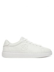 BOSS Tenisówki Morrie_Slon_rnmono 50541649 Biały. Białe trampki Boss, bez wzorów, z materiału, bez zapięcia. Za 399.99 zł.