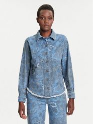 Desigual Koszula jeansowa Pasleyblue 25WWEW68 Niebieski Loose Fit. Niebieskie koszule Desigual, xl, bez wzorów, z bawełny, bez kołnierzyka, bez ramiączek. Za 639.99 zł.