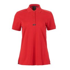 Damska koszulka polo Musto Essential Pique. Czerwone bluzki Musto, bez wzorów, bez kołnierzyka, bez ramiączek. Za 265.50 zł.