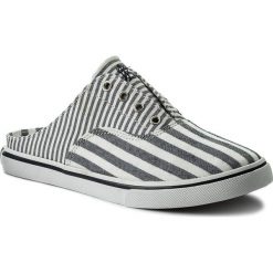 Klapki LAUREN RALPH LAUREN - Jaida 802699765001 Nvy/Wht. Białe klapki Lauren Ralph Lauren, bez wzorów, z materiału, bez obcasa. W wyprzedaży za 239.00 zł.
