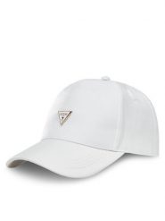 Guess Czapka z daszkiem AW5283 COT01 Biały. Białe czapki Guess, z aplikacjami, z bawełny. Za 119.99 zł.