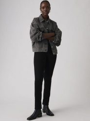 Levi's Dżinsy "712" - Slim fit - w kolorze czarnym rozmiar: W32/L32. Czarne jeansy Levi's®, l, z aplikacjami. Za 184.95 zł.